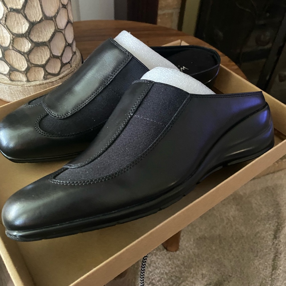 Walking Cradles “Jolt” Black Wedge Shoes Size 11W
